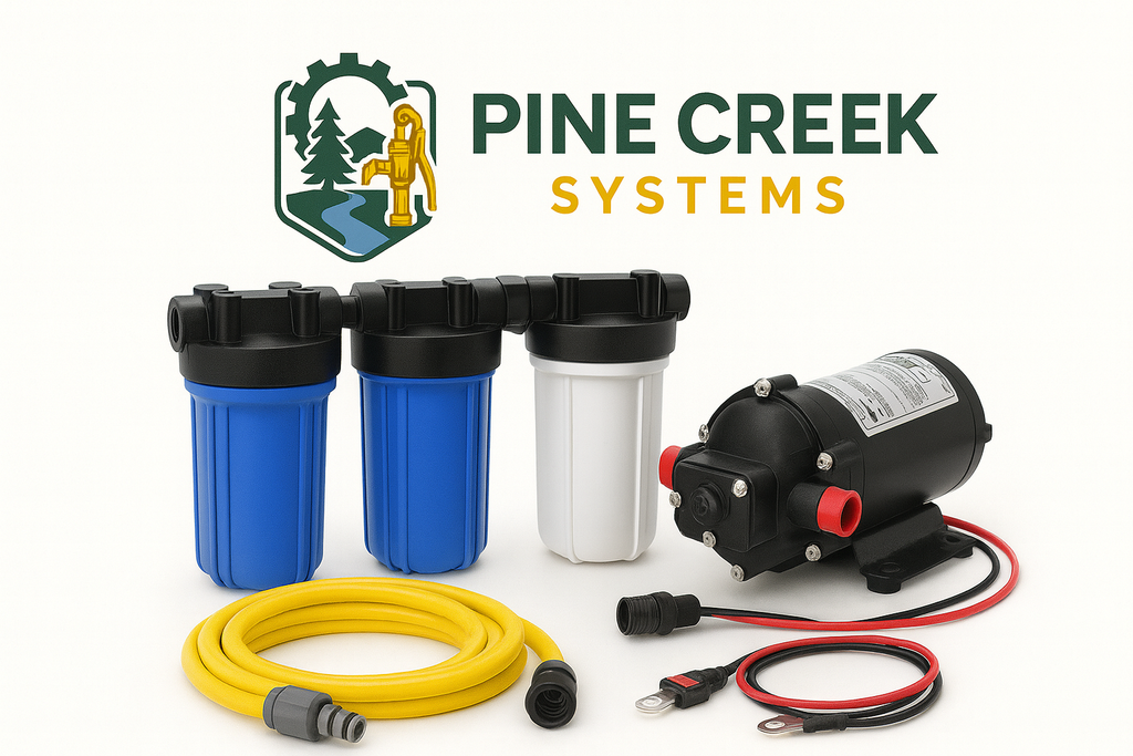 Window Cleaning Pump + DI Filtration Kit